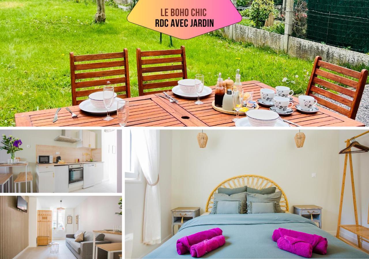 Ideal Pro & Couple - 2 Logements Theme Boho Chic Rdc & Dandy 1Er Etage - Quartier Calme - Jardin - Wifi Hd - Smart Tv - Parking Gratuit - Proche Centre & Transports - Ask Home Valenciennes Exterior foto